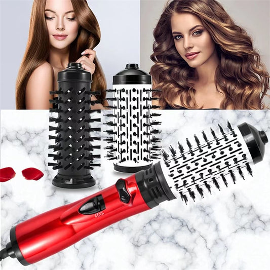 3-in-1-Heißluftstyler und rotierender Haartrockner für trockenes Haar, lockiges Haar, glattes Haar