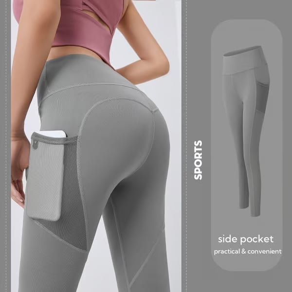 🎁Letzter Tag: 49 % Rabatt!🔥Hochgeschnittene Leggings mit Bauchkontrolle und Figurformung für Workouts