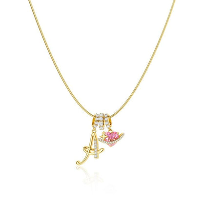 💖Letzter Tag 50 % Rabatt✨3-lagige Anhänger-Halsketten mit Initialen A-Z