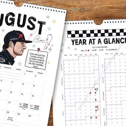 🏎️📅F1 Scrapbook Rennkalender 2026 — Der ultimative Wandkalender für Rennsportfans