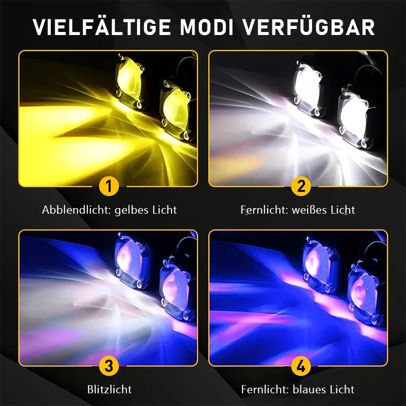 LED Devil Eye Zusatzscheinwerfer Für Motorrad Mit Fern- Und Abblendlicht