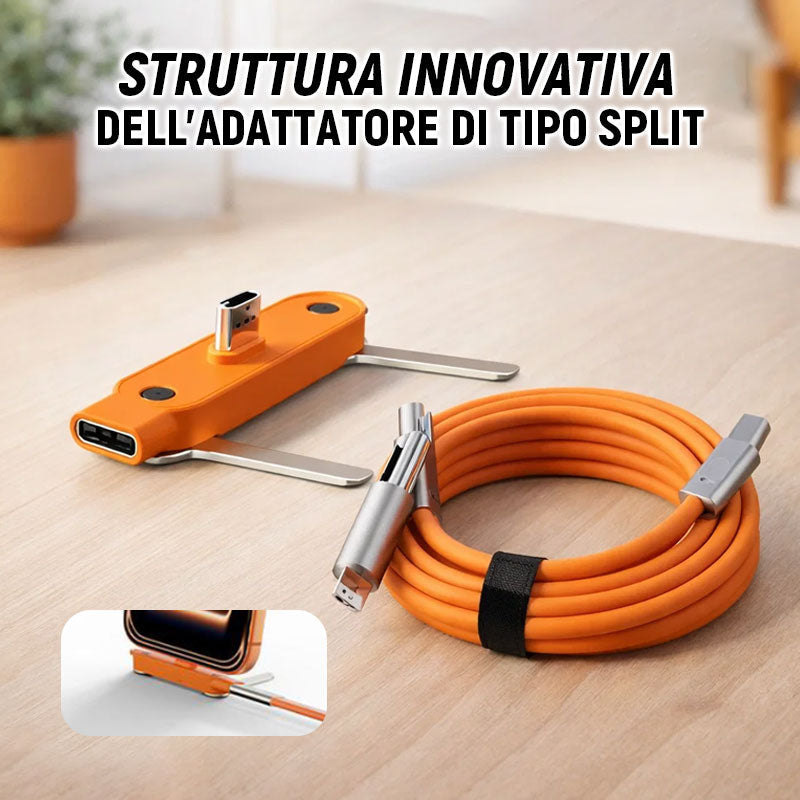 Der ultimative 240-W-Hybrid-Adapter „Power-Stand“ ⚡: die All-in-One-Lösung für Schnellladen und Bildschirmdarstellung