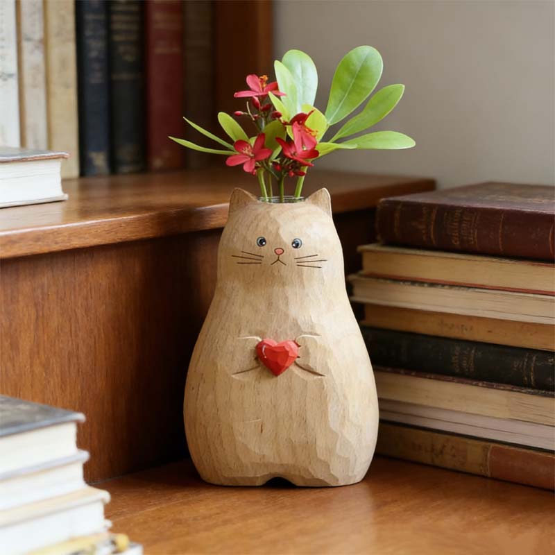 Chonky Cat Vase mit Her