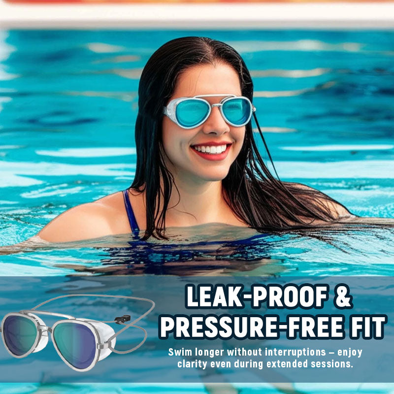 🌊 180° Panorama Anti-Beschlag Schwimmbrille für Erwachsene – Auslaufsicher, Weitwinkel-Sicht, Komfort-Silikon, Schwimmbrille für Training, Pool & Freizeit