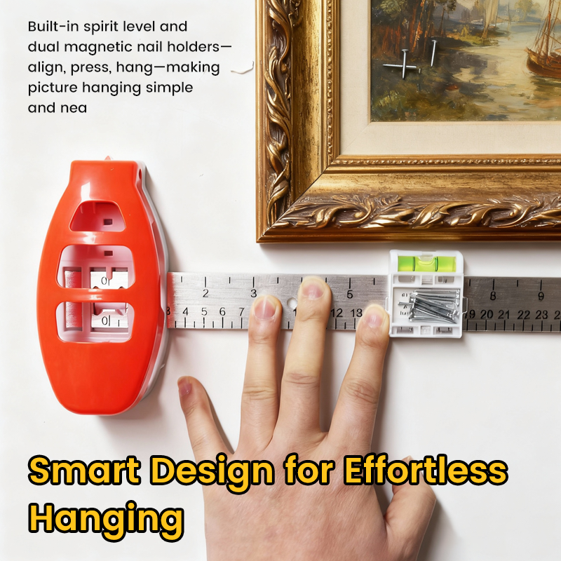 🧰✨ HANGING HERO – Werkzeugset zum Ausrichten und Aufhängen von Bildern