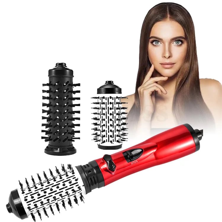 3-in-1-Heißluftstyler und rotierender Haartrockner für trockenes Haar, lockiges Haar, glattes Haar