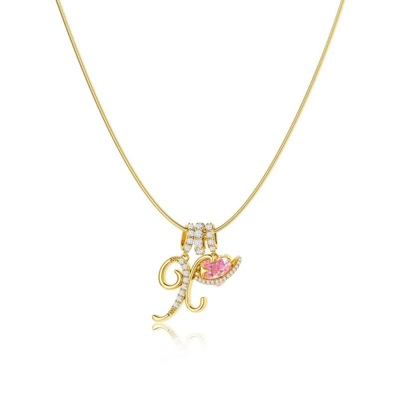 💖Letzter Tag 50 % Rabatt✨3-lagige Anhänger-Halsketten mit Initialen A-Z