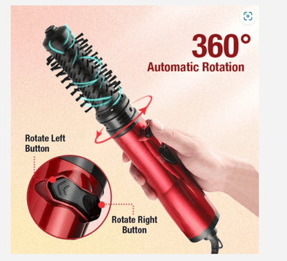 3-in-1-Heißluftstyler und rotierender Haartrockner für trockenes Haar, lockiges Haar, glattes Haar