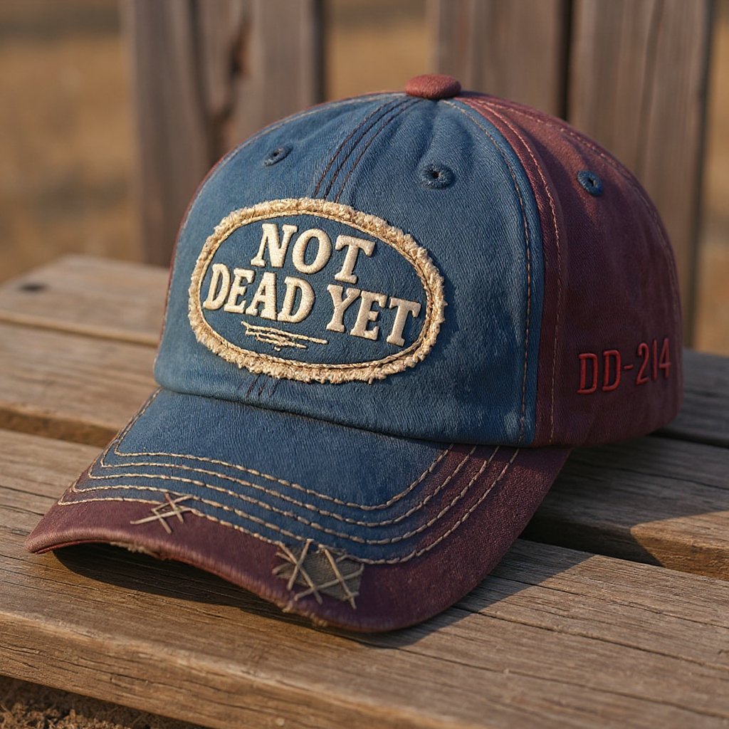NOT DEAD YET – Vintage gewaschene Baseballkapp