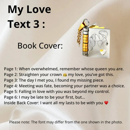Aus Liebe – Ich liebe dich Buch Halskette