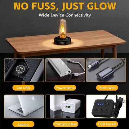🔥USB-Lampe mit realistischer Flamme