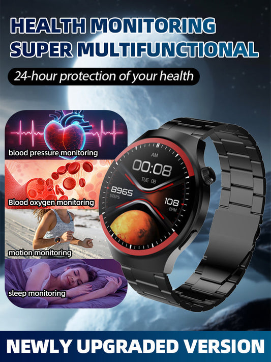 🔥【24-Stunden-Gesundheitscheck】Steel Band Watch4 Pro⌚Mount Sinai Hospital Arzt empfohlen