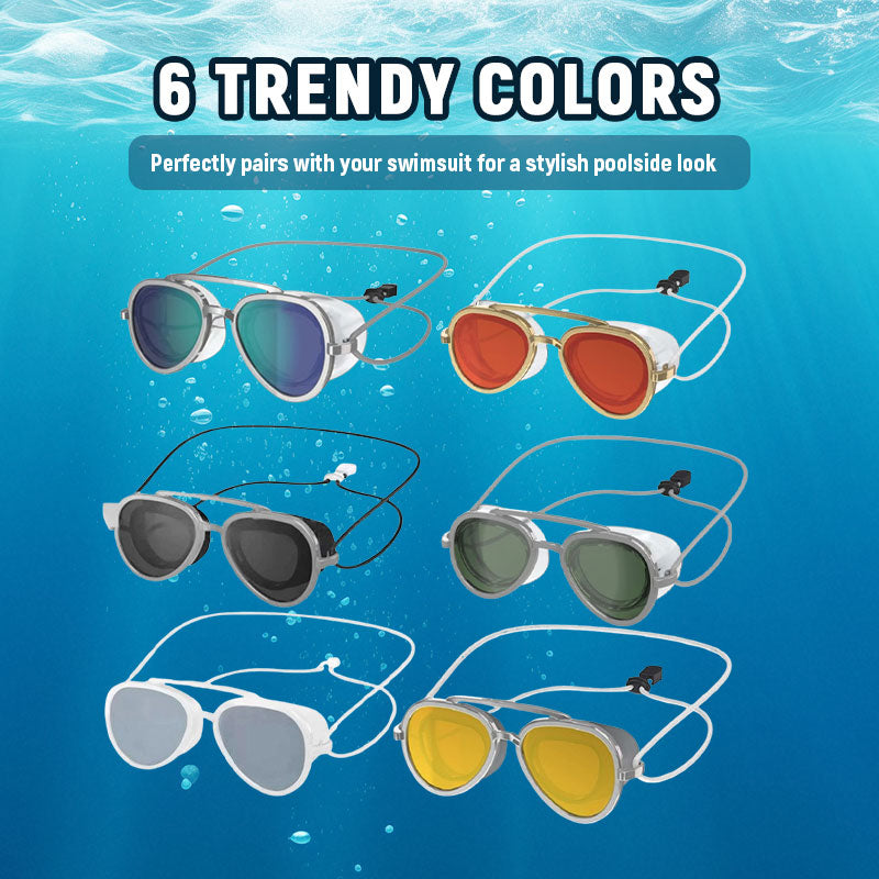 🌊 180° Panorama Anti-Beschlag Schwimmbrille für Erwachsene – Auslaufsicher, Weitwinkel-Sicht, Komfort-Silikon, Schwimmbrille für Training, Pool & Freizeit