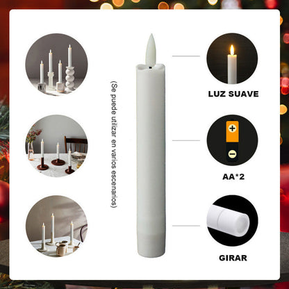 🎄 Weihnachts-Special 🔥 6 Stück unbeleuchtete LED-Fensterkerzen