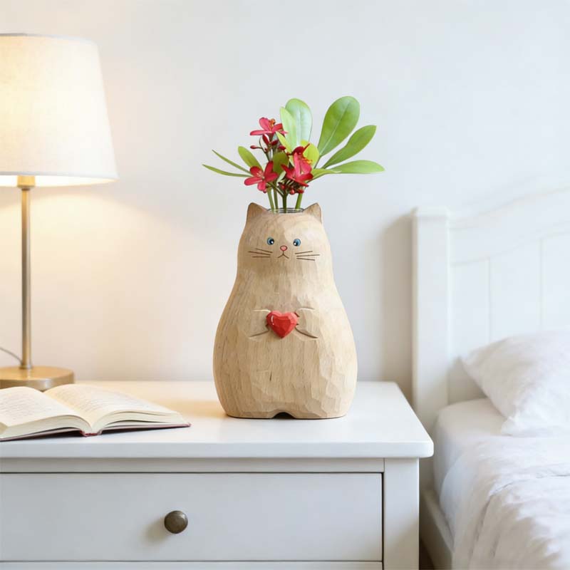 Chonky Cat Vase mit Her