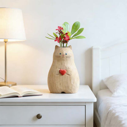 Chonky Cat Vase mit Her