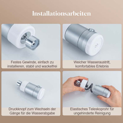 🌟 Versteckbarer Magnetischer Auszieh-Wasserhahn-Erweiterer — Mach deine Küche und dein Badezimmer einfach sauberer und praktischer! ✨