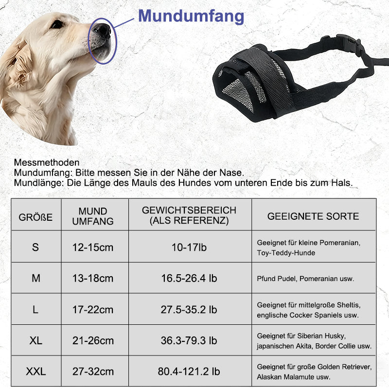🐾 Hundemaulkorb – Sicher, Bequem & Atmungsaktiv