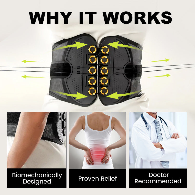 Verstellbarer Lendenwirbelstützgürtel Lower Back Brace