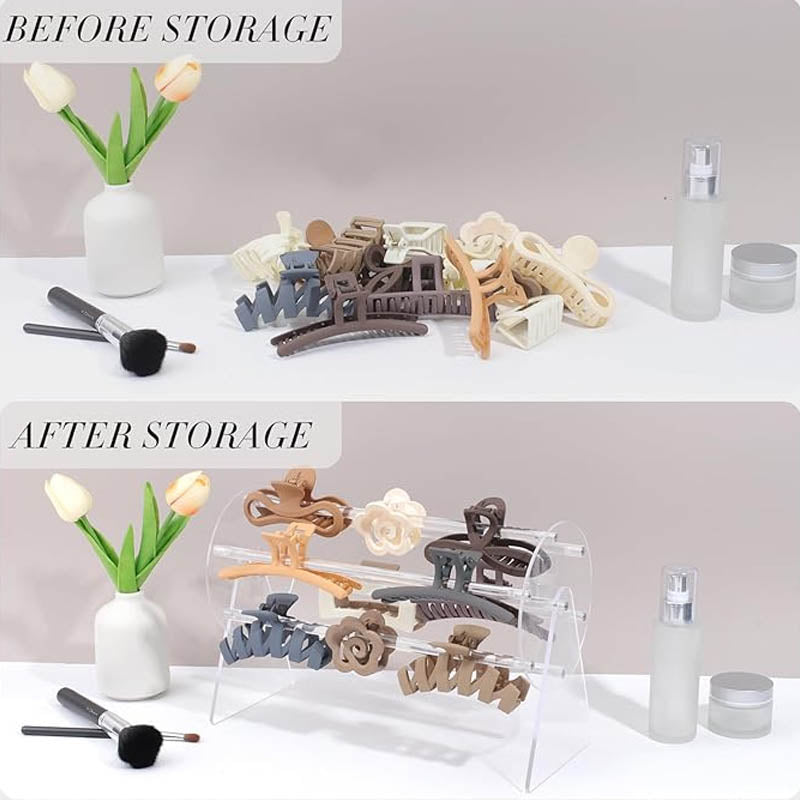 Aufbewahrungsregal aus Acryl für Haaraccessoires