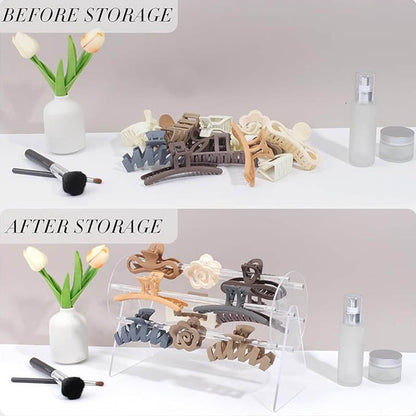 Aufbewahrungsregal aus Acryl für Haaraccessoires