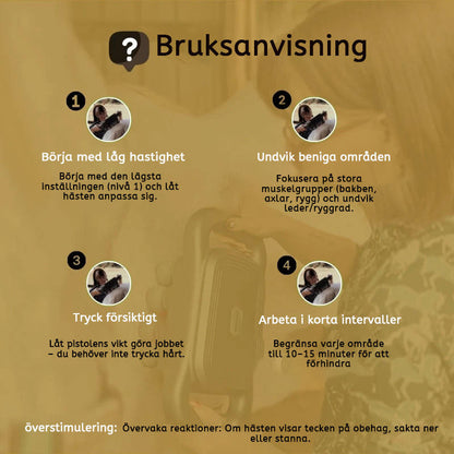 8 Köpfe Pferdemassagepistole