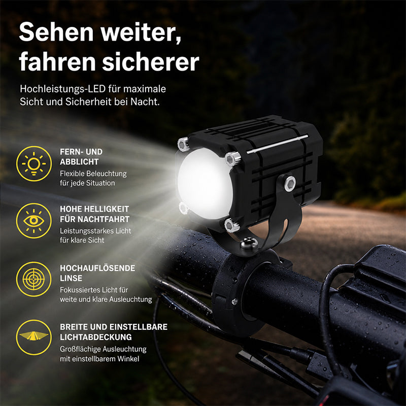 LED Devil Eye Zusatzscheinwerfer Für Motorrad Mit Fern- Und Abblendlicht