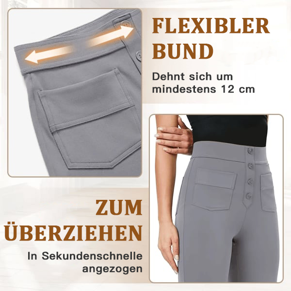 🔥GROSSER VERKAUF-49% RABATT🔥Lässige Damen Stretch-Hose mit hoher Taille