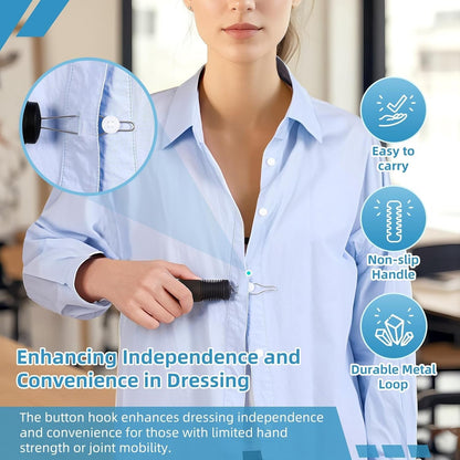 Anziehhilfe Edelstahlknopf