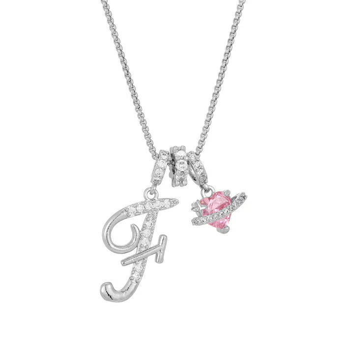 💖Letzter Tag 50 % Rabatt✨3-lagige Anhänger-Halsketten mit Initialen A-Z