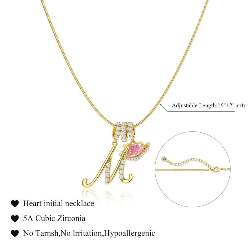 💖Letzter Tag 50 % Rabatt✨3-lagige Anhänger-Halsketten mit Initialen A-Z