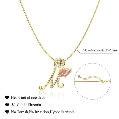 💖Letzter Tag 50 % Rabatt✨3-lagige Anhänger-Halsketten mit Initialen A-Z