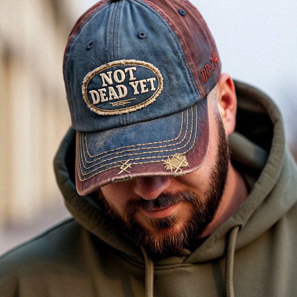 NOT DEAD YET – Vintage gewaschene Baseballkapp
