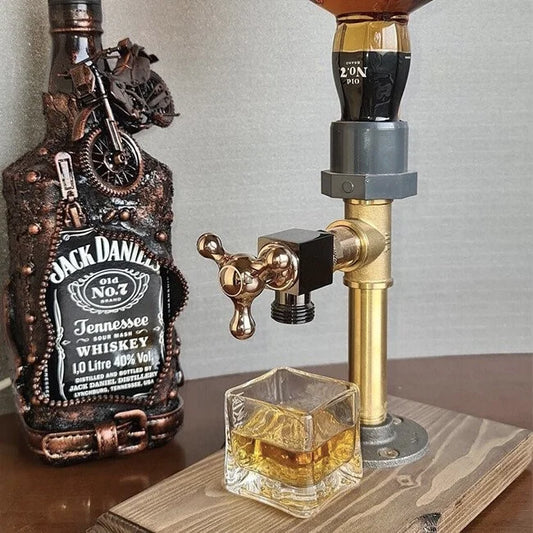 Whisky-Holzspender/Handgefertigter Alkoholspender aus Holz