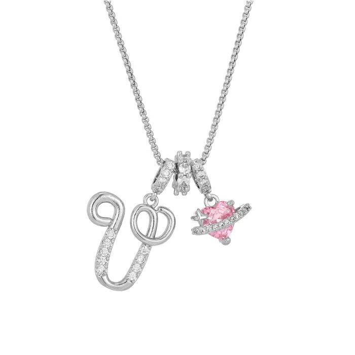 💖Letzter Tag 50 % Rabatt✨3-lagige Anhänger-Halsketten mit Initialen A-Z