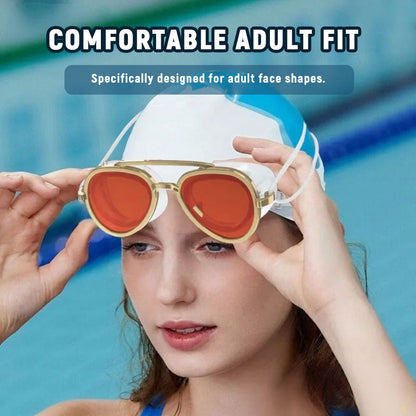 🌊 180° Panorama Anti-Beschlag Schwimmbrille für Erwachsene – Auslaufsicher, Weitwinkel-Sicht, Komfort-Silikon, Schwimmbrille für Training, Pool & Freizeit