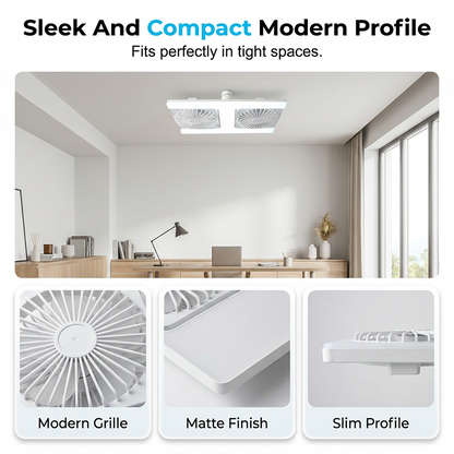💡 NUR FÜR BEGRENZTE ZEIT: 50 % RABATT! ✨ 2-in-1-LED-Deckenventilator mit Beleuchtung – doppelte Kühlwirkung, extrem hell, werkzeuglose Montage 🌀