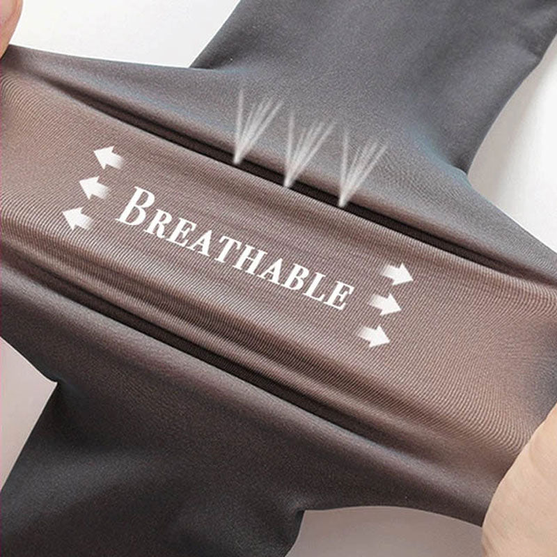 Mit Fleece gefütterte transparente Strumpfhose