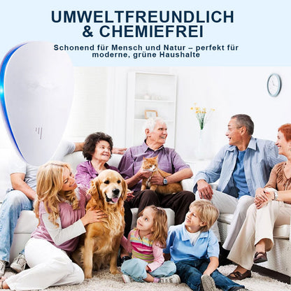 🌿 Leiser Ultraschall-Schädlingsbekämpfer mit Wassertropfen – Sicher · Leise · Intelligent · Niedlich, um Ihr Zuhause zu schützen 🐭🦟🦇