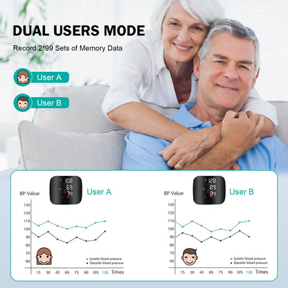 Wrist Blood Pressure Monitor with Digital LCD Screen