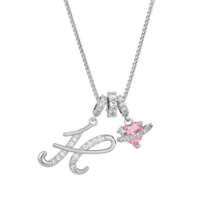 💖Letzter Tag 50 % Rabatt✨3-lagige Anhänger-Halsketten mit Initialen A-Z