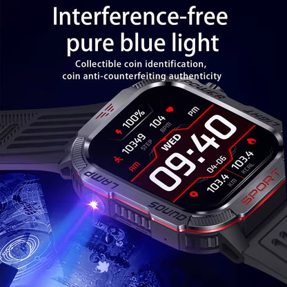 🔥 Letzter Tag 50 % RABATT –Militärische Outdoor-Sport-Smartwatch für Herren für Android und iOS