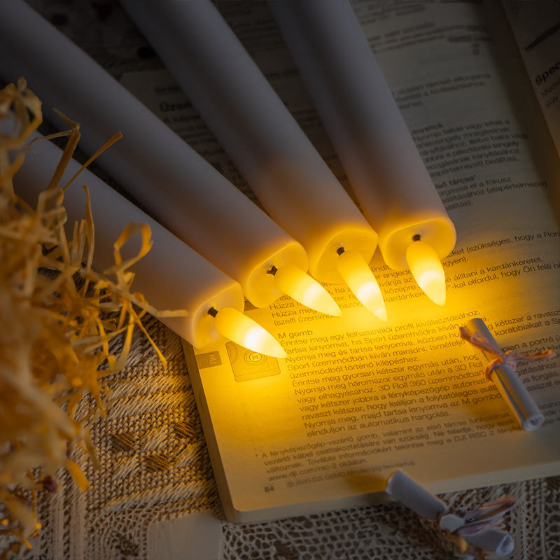 🎄 Weihnachts-Special 🔥 6 Stück unbeleuchtete LED-Fensterkerzen