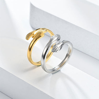 Der Ring, der eine liebevolle Umarmung symbolisiert