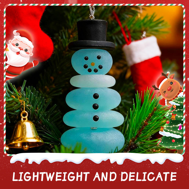 🌊Weihnachtsornamente aus Treibglas im Küstenstil💙
