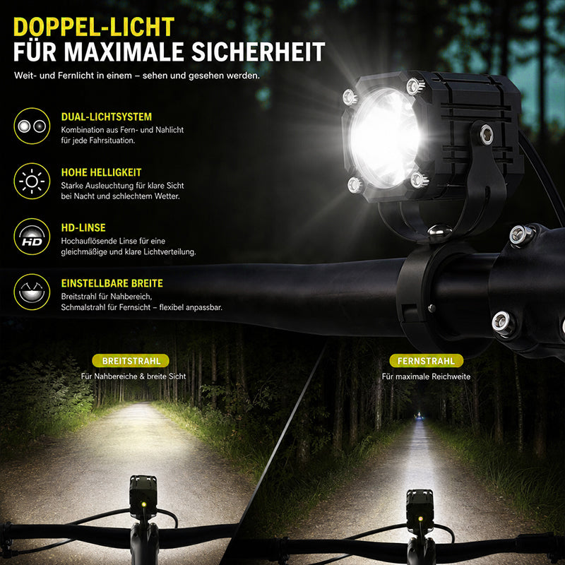 LED Devil Eye Zusatzscheinwerfer Für Motorrad Mit Fern- Und Abblendlicht