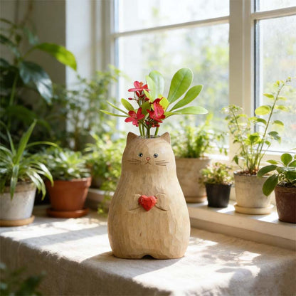 Chonky Cat Vase mit Her