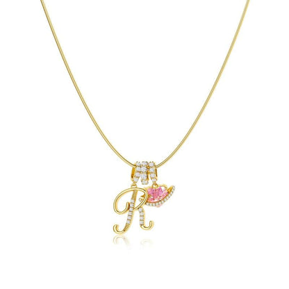 💖Letzter Tag 50 % Rabatt✨3-lagige Anhänger-Halsketten mit Initialen A-Z