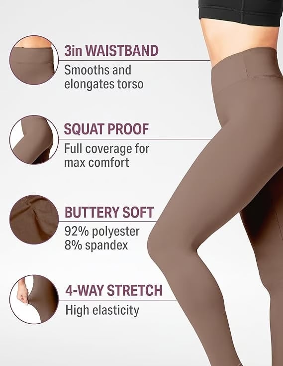 🎁Letzter Tag: 49 % Rabatt!🔥Hochgeschnittene Leggings mit Bauchkontrolle und Figurformung für Workouts