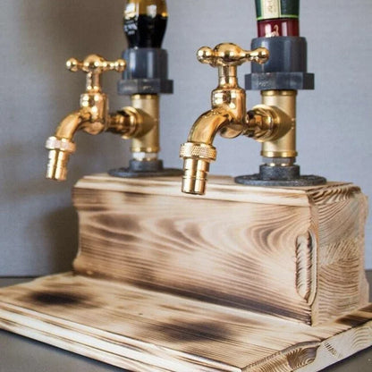 Whisky-Holzspender/Handgefertigter Alkoholspender aus Holz